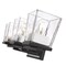 Z-Lite Bleeker Street 3 Light Vanity, Matte Black & Clear 475-3V-MB-CH - alternate 6